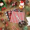 30Pcs Christmas Plaid Fabric Squares Buffalo Check Cotton Fabric Squares Red Green Black White Quilting Fabric Patchwork 15 Design Precut Quilt Charm Squares for DIY Art Craft Sewing, 5 x 5"